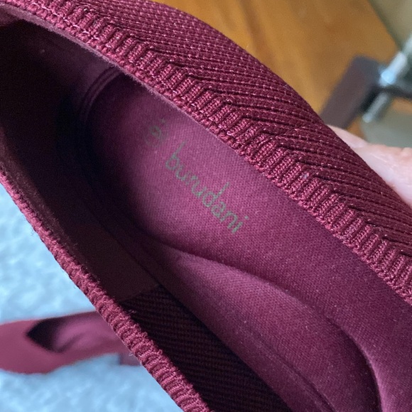 Womens Chunky Low Block Heels Square Toe Pumps  Knitted Closed Toe Shoes, sz 9 - Picture 12 of 13